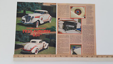 1935 AUBURN 851 COUPE ORIGINAL 1987 ARTICLE picture