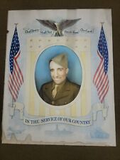 WWII Son in Service Picture Framed on Cardboard picture