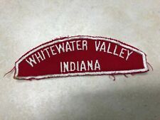 Whitewater Valley Indiana Red & White RWS Council Strip picture