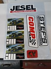 Drag Racing Decals Stickers Comp Cams Stefs Fabrication Jesel CV Lot of 7 picture