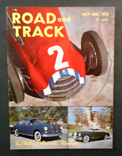 May-June 1952 Road And Track Magazine Excellent Condition Motor Enthusiasts picture