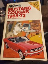 Chiltons  MUSTANG  COUGAR 1965-73 all mustang /cougar models picture