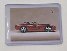 1991 Dodge Viper Limited Edition Artist Signed Trading Card 3/10 picture