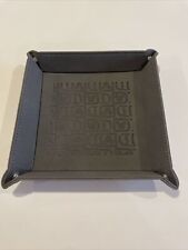 Disney Park Faux Leather Gray Tray New picture