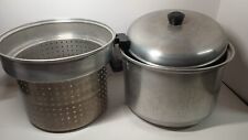 Vintage Wear-Ever Aluminum 6qt Steamer Pot With Insert and Lid No. 2209 picture