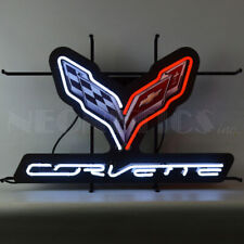 Corvette C7 Licensed Car Garage Dealer Neon Sign With Backing 30