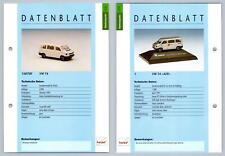 VW T4 / VW T4 AZR #31/32 Kleintransporter Datenblatt - Herpa Data Sheet picture