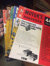 6)-Vintage MOTOR'S HANDBOOK CARS PARTS & SERVICE CATALOG w/ADS picture