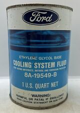 1966 FoMoCo Ford Anti-Freeze And Coolant 8A-19549-B Advertising 1 Quart Tin Can picture