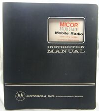 Motorola Micor SS Mobile FM 2 Way Radio 132-174MHz 12v Instruction Manual Ham picture