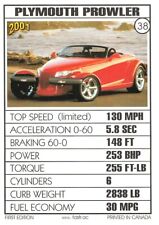 2001 Plymouth Prowler Auto Car Trading Card Fastr.ac - Baseball Card Size picture