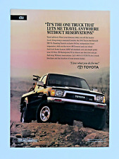 1991 Toyota 4 X 4 XtraCab SR5 Vintage Let's Me Travel Anywhere Original Print Ad picture