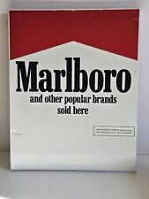 Vintage 1991 Marlboro Cigarette Advertising Store Metal Shelf Rack Sign 13 X 16 picture