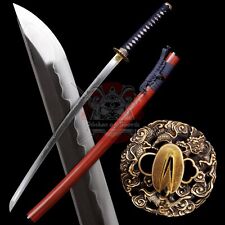 Battle Ready Japanese Samurai Katana Sword Razor Sharp Clay Tempered T10 Steel picture