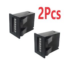2x 6V 12V 15V DC Coin Meter Counter 6-Digit for Arcade Pinball Machines Kit picture