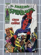 The Amazing Spider Man #68 Crisi On Campus VF- Condition Vintage Marvel 1969 picture