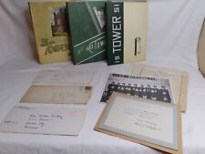 Vintage Missouri Yearbook Lot 1951 Thru 1953. W/ Letters, Certificates And Pic  picture