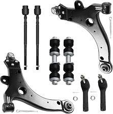 8Pcs Front Suspension Kit 2 Lower Control Arm Ball Joints 2 Sway Bars 4 Tie Rods picture