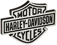 Harley-Davidson Injection Molded Bar & Shield Chrome Raised Emblem 2 3/4 x 3 1/2 picture