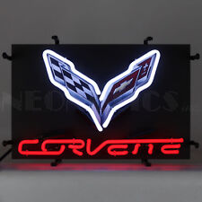 CORVETTE C7 JUNIOR NEON SIGN WITH BACKING picture