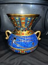 2002 VERONESE VASE SUMMIT COLLECTION EGYPTIAN DESIGN 8 Inch picture