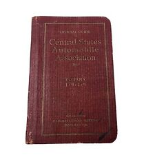 Official Guide Central States Automobile Association Indiana 1919 picture
