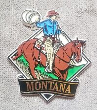 Montana Cowboy Refrigerator Magnet Souvenir Novelty Rubber  picture