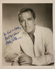 Andy Williams SIGNED AUTOGRAPH 8x10 PHOTO Made Out To Kurt & Kathy  picture