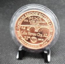 2002-2003  LONDON BRIDGE ROTARY CLUB  Price of Freedom 911 Copper picture