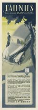 Ford Taunus 1939 color advertisement German ad by Spindler Motor Company Cologne picture