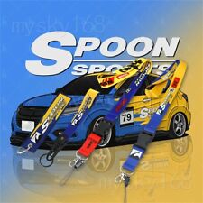 4 pcs Spoon JDM Keychain Strap Auto Drift JDM Fabric Keyring Lanyard Car Gift picture