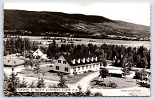 Postcard RPPC Salmon & Trout Hatchery Gaspe, P. Q. Canada Bird' Eye View A13 picture