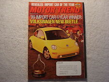 Motor Trend 1999 February VW Beetle Pontiac Aztek Dodge Power Wagon Windstar SEL picture