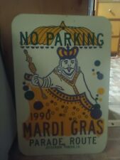 no parking 1990 Mardi gras sign picture