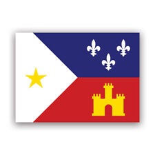 Cajun Acadian Flag Sticker Decal - Weatherproof - flag of acadiana cajuns picture