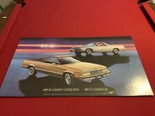 Vintage Dealership Showroom Cardboard Poster 1985 El Camino Conquista And SS picture