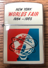 1964-65 New York World's Fair Official Unisphere White Lighter with box picture