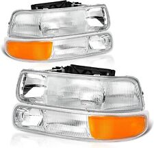 Headlights Assembly Compatible with 1999-2002 Chevy Silverado / 2000-2006 Tahoe picture