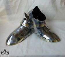 Medieval Steel Sabaton Adult Mens Armor iron Shoe Renaissance Reproduction picture