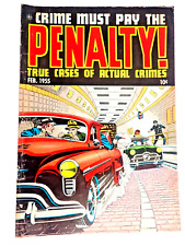 1955 Crime Must Pay The Penalty # 43 Golden Age Ace Magazines 51 Olds 49 Ford  picture