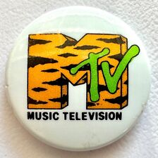 MTV Vintage 1980s Authentic Original pin button badge approx. 1