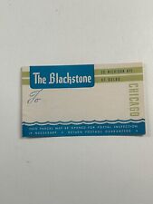 Vintage Travel Label The Blackstone Chicago IL  picture