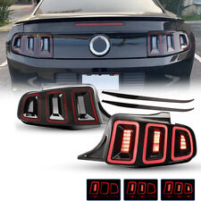 For 2010-2014 Ford Mustang Full LED w/ Sequential Tail Lights Black Brake Lamps picture