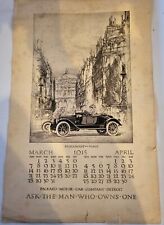 1915 Calendar Advertisement for Packard Motor Car Co. Detroit- March and April. picture