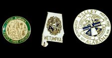 Lot Of (3) Vintage State Of Alabama Lapel Pins picture