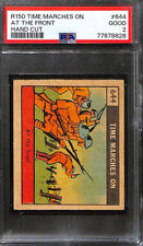 R150 Strip Card, Time Marches On, 1930's, #644 At Front, World War 1, PSA 2 Good picture
