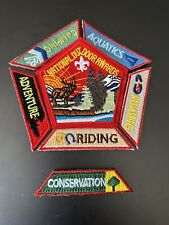BSA: National Outdoor Awards Patch with all six segments picture