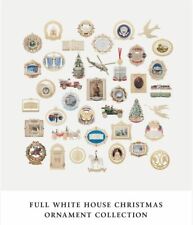 1981 to 2020 Set of Official White House Christmas Ornaments Gold NEW in BOXES picture