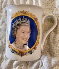 Queen Elizabeth II Coffee Cup 2002 50 year reign Souvenir MUG Bone China picture