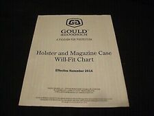 2014-2015 GOULD & GOODRICH HOLSTER & MAGAZINE CASE Will-Fit Chart - POLICE picture